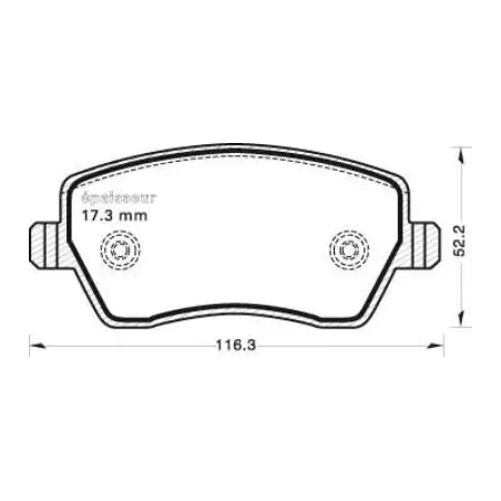 renault captur plaquette de frein avant 2015 a 2018