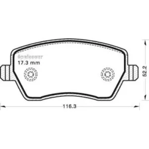 renault captur plaquette de frein avant 2015 a 2018